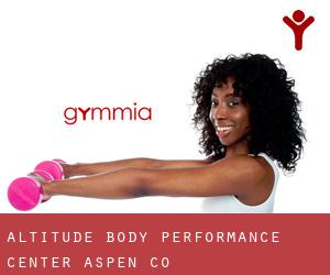 Altitude Body Performance Center Aspen Co
